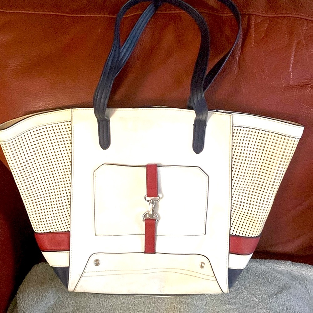 3/$15. Large purse in red white & blue